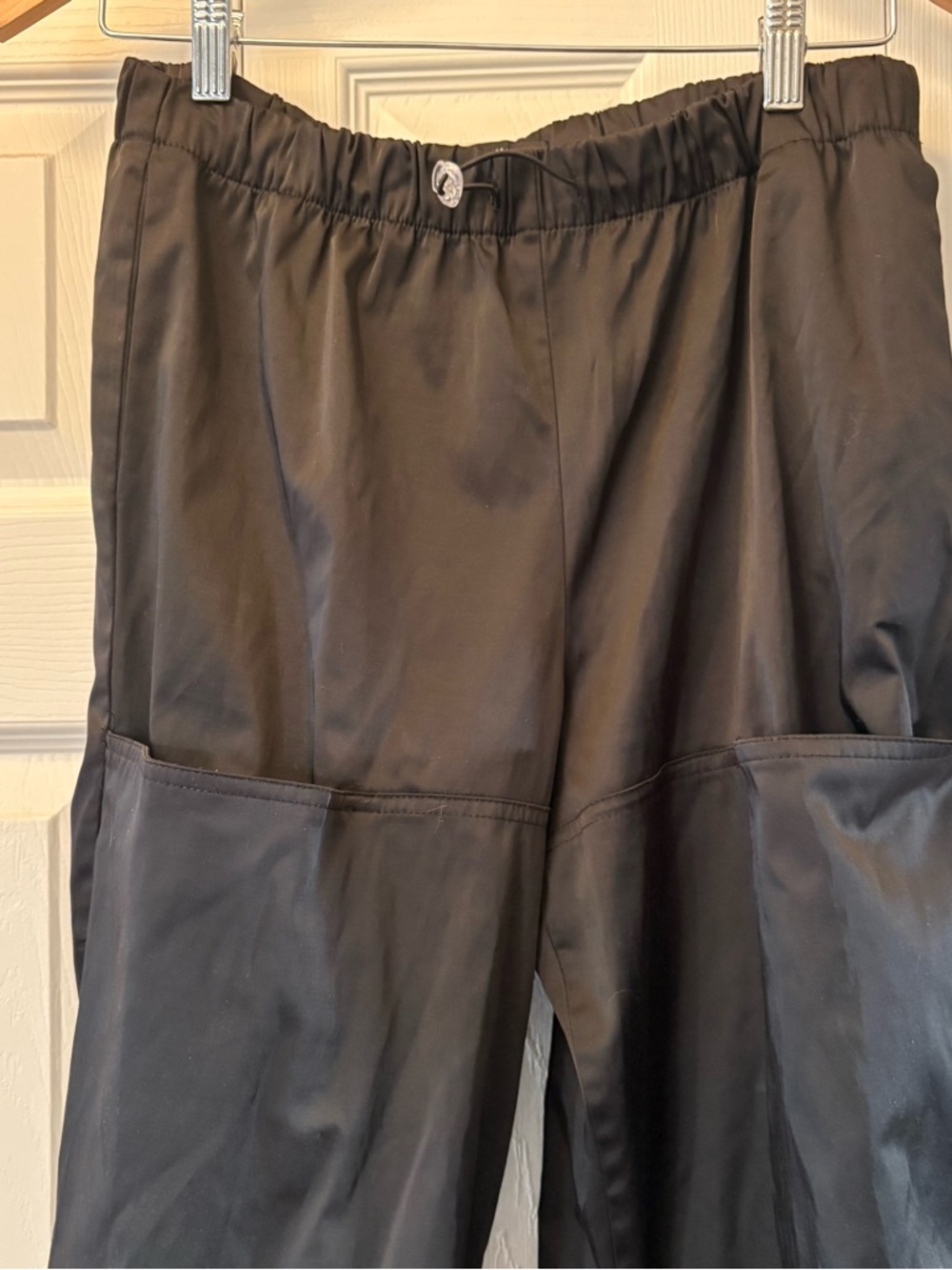 ZARA‎ Black Utility Cargo Pants Elastic Waist Techwear Size S - Picture 6 of 7